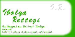 ibolya rettegi business card